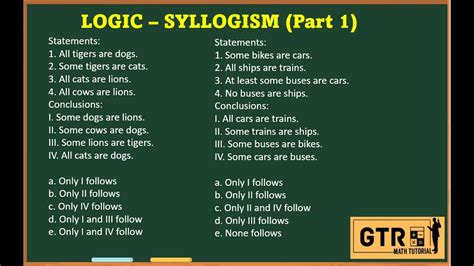 logical-reasoning syllogisms-test hard|Syllogisms Quiz 1 .